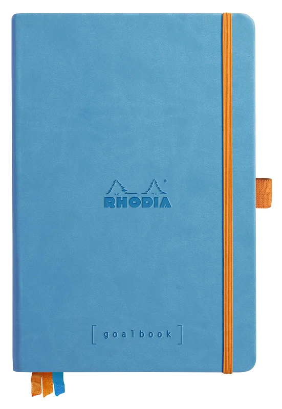 Rhodia Hardcover Goal Book, A5, Dot - Turquoise Blue - Image 1