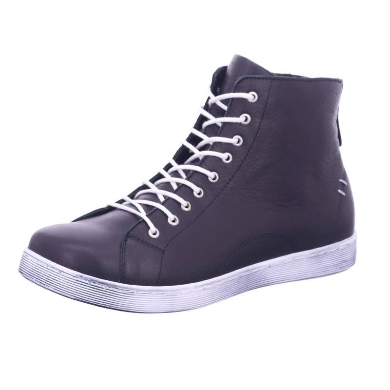 Andrea Conti Women's Damen Schnürer Sneaker, Schwarz/weiß, 3 UK