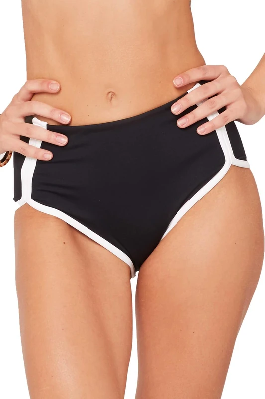 LSpace Women's Cali Cut Bikini Bottoms - black - Medium