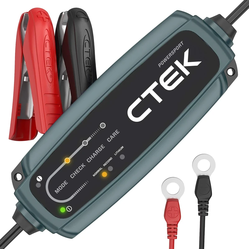 CTEK UK CT5 Battery Charger For Motorcycles, Scooters, Quad Bikes, Jet-skis And Other Powersport Vehicles -Both 12V Lead-Acid And Lithium Batteries