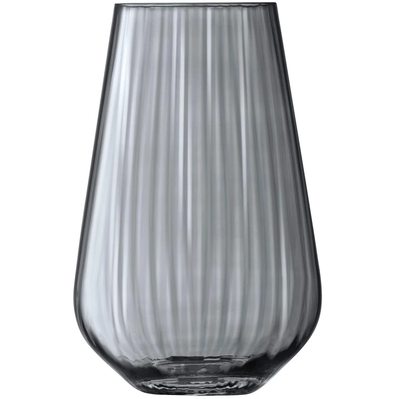 LSA International Zinc Vase H28cm Sheer Zinc| 1 Unit | Mouthblown & Handmade Glass | ZI03