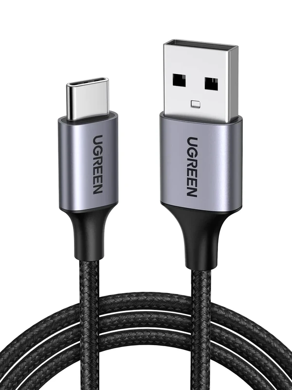 UGREEN USB A to USB C Cable 3A USB to USB C Charger Cable Fast Charge Compatible with iPhone 17/16/15 Pro Max, Galaxy S25 S24 Ultra, M13, Pixel 9/8, Redmi Note 11, iPad Pro 2022 (0.5M)