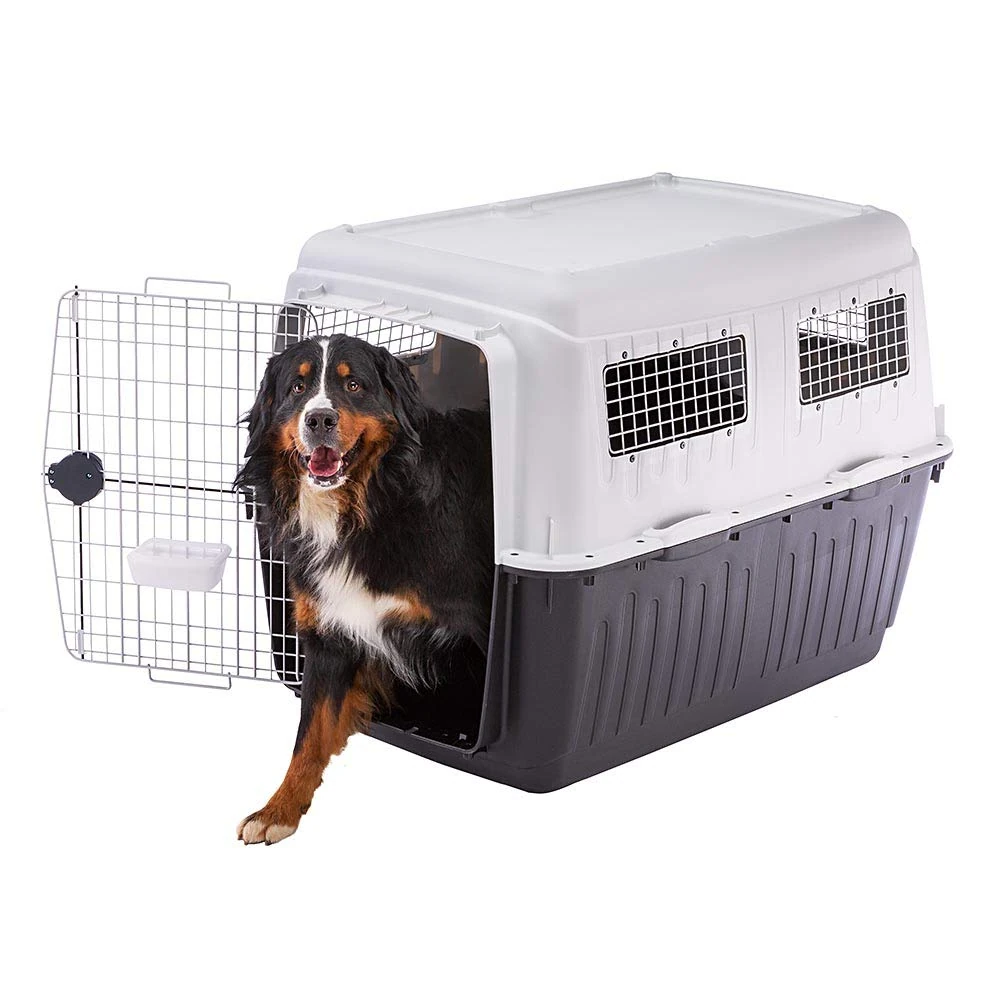 Dog Travel Kennel, Pet Kennel, Dog Crate Atlas 80 Professional, Safety Closing System, Aeration Grids, 80 X 118 X H 88 Cm.