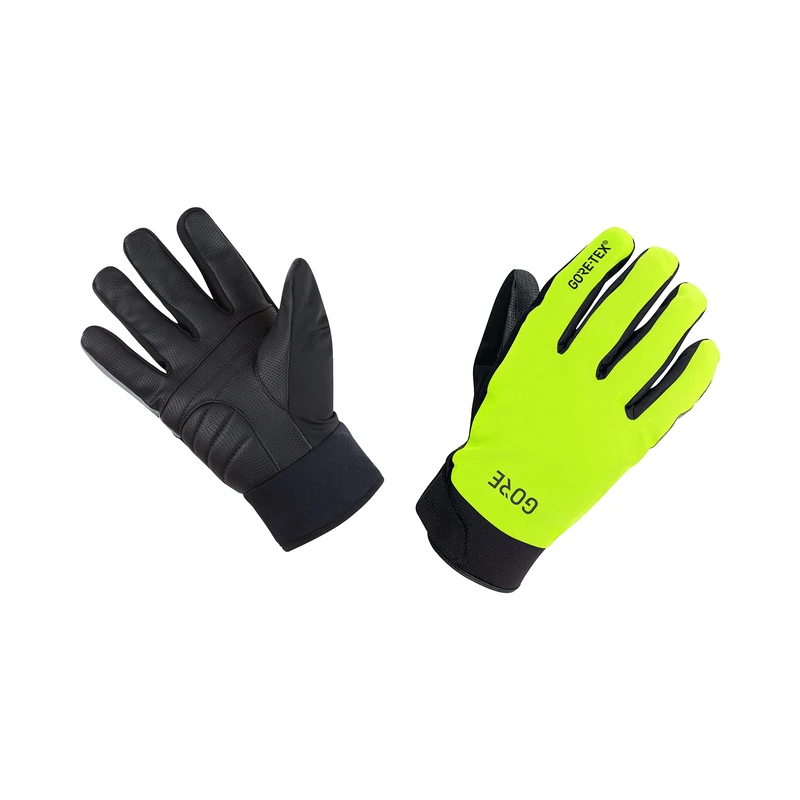 GOREWEAR C5 GORE-TEX Thermo Gloves, Neon Yellow/Black, 5