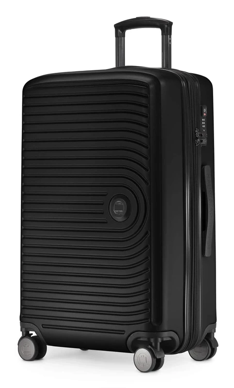 Hauptstadtkoffer Mitte - Medium-Sized Hard-Shell Suitcase, TSA, 4 Wheels, Check-in Luggage with 8 cm Volume Expansion, 68 cm, 88 L, Black