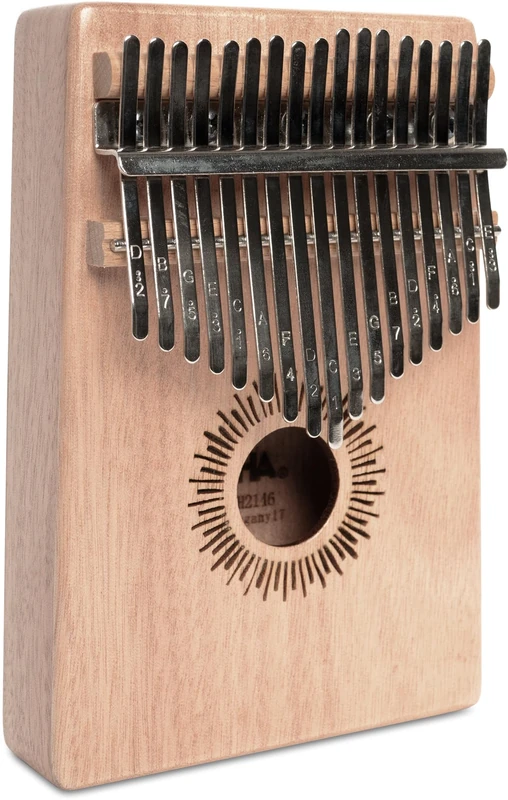 CASCHA Kalimba 17 Key, Mahogany, Thumb Piano with Case, Carrying Bag, Cleaning Cloth, Tuning Hammer, Key Stickers, Thumb Caps, Percussion Instrument