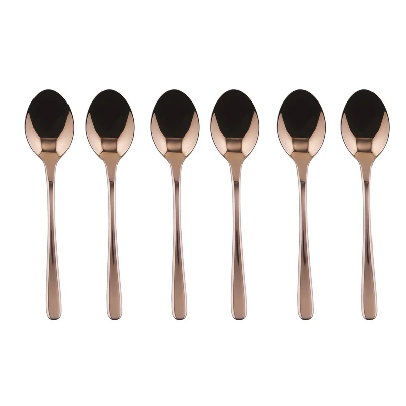PVD Taste Set of 6 Cucchiaini Mocha Copper - Image 1
