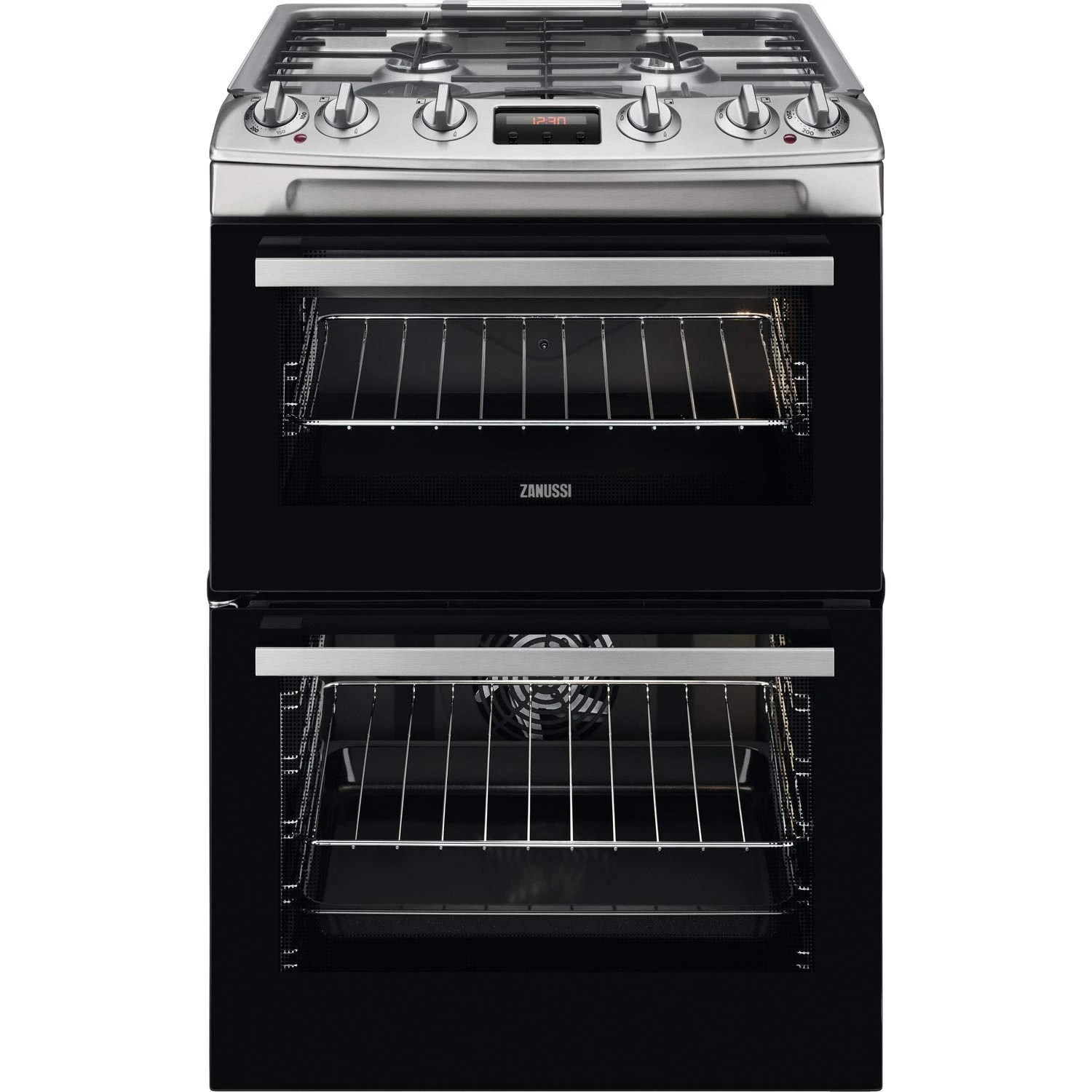 Zanussi ZCK66350XA Freestanding Gas A/A Rated Cooker -Stainless Steel