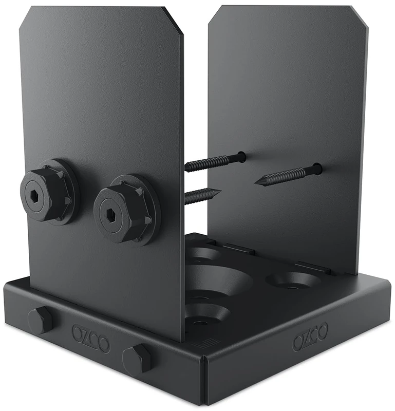 OZCO 52108 Ironwood Lite 6x6 Post Base, (1 per Pack)