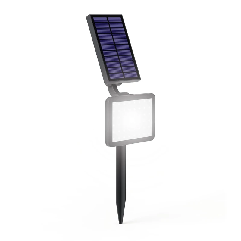 Xanlite APPS200 LED Solar Bollard/Wall Light - 2X Wall Fixings and Spikes (200 Lumens)