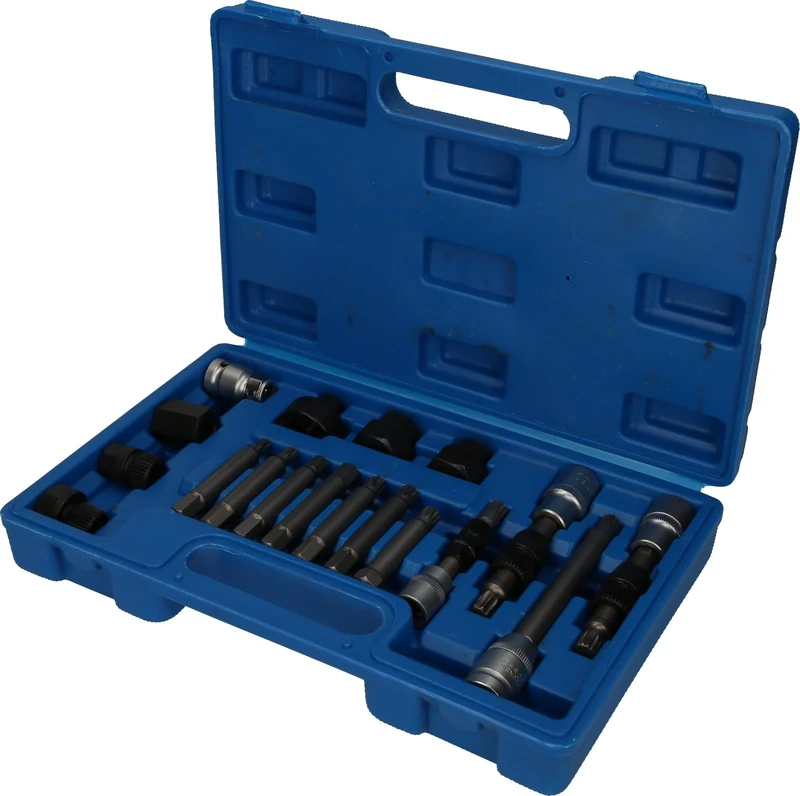 Brilliant Tools BT571020 Alternator Bit and Socket Spanner Set with Sturdy Blue Transport Case 18 Pieces