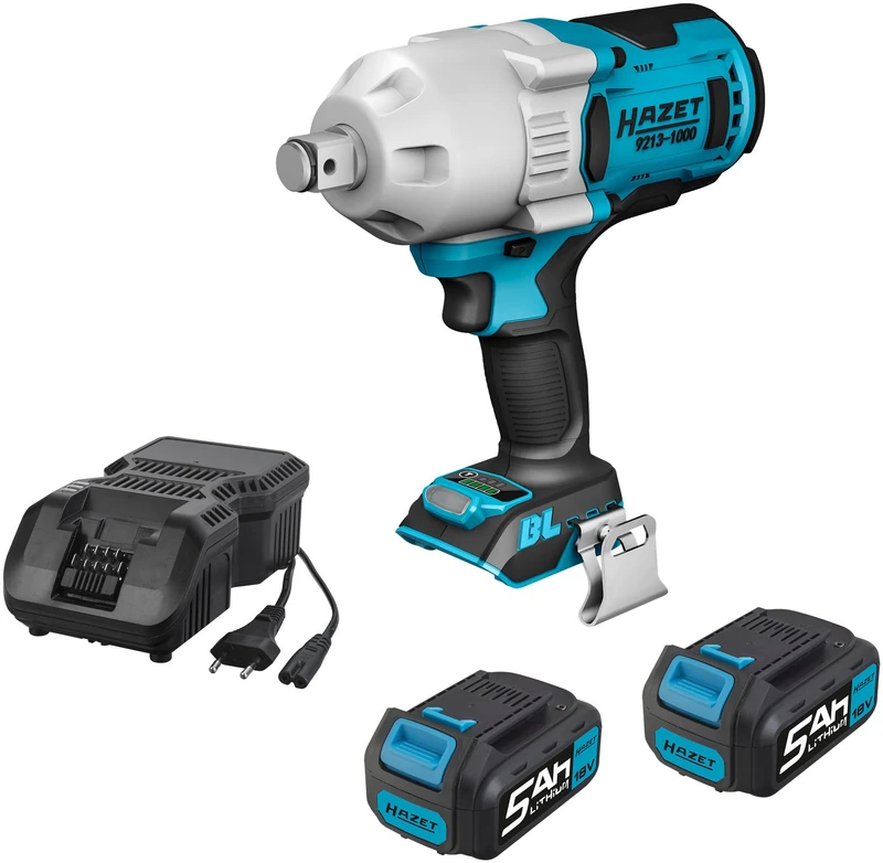 Hazet 9213-1000/4 Cordless Impact Wrench with 2 Batteries