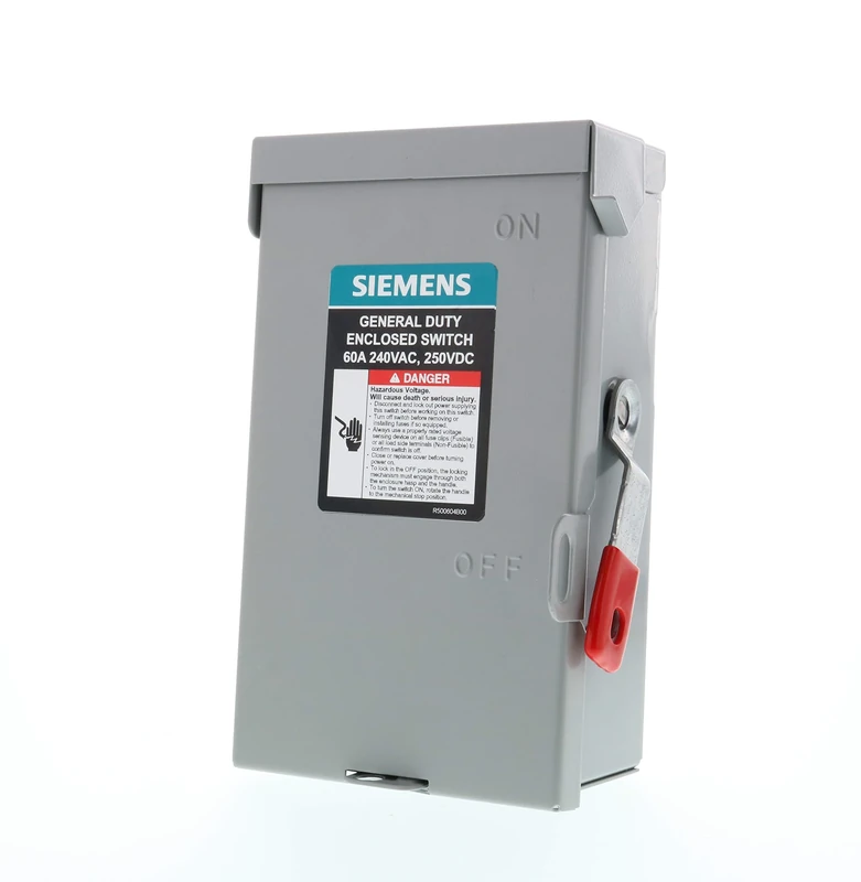 SIEMENS 3P 60A 240V General Duty Safety Switch Indoor, Non-Fusible