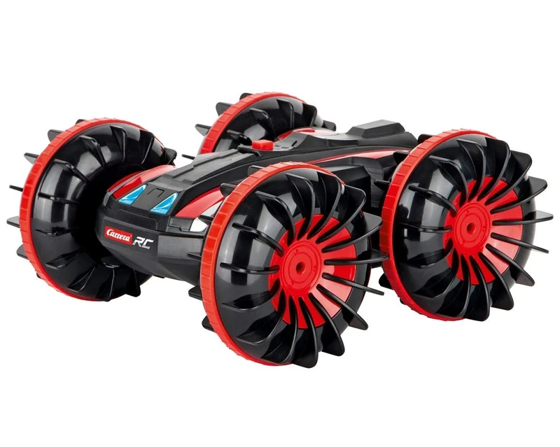 Carrera RC 2.4GHz all-terrain stunt car I remote-controlled car aged 6 and up I drives through puddles, snow, soil I including controller, battery & charging cable I toy for children & adults