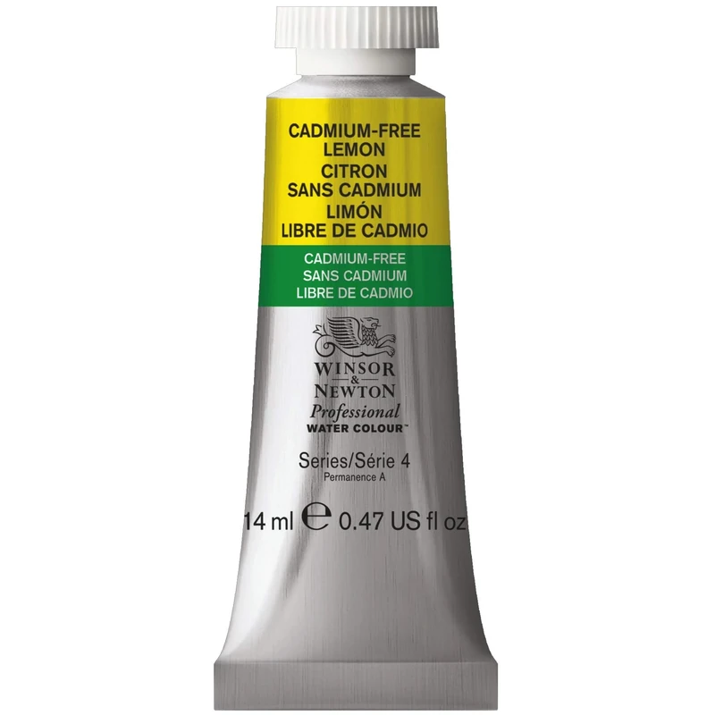 Winsor and Newton 0105898 Proffesional Water Color, 14ml Volume, Cadmium Free Lemon, Pack of 3