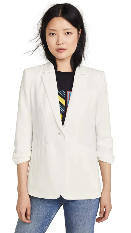 Cinq a Sept Women's Khloe Crepe Blazer - Ivory, Size 2