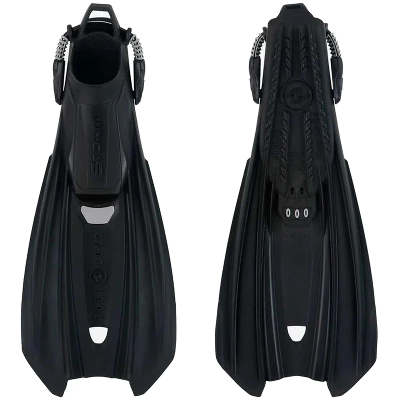 AQUALUNG STORM - Versatile, lightweight adult diving fins with a durable single-material design and robust blade, ideal for travel, scuba diving and snorkelling. - Image 1