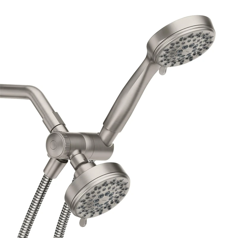 Moen 20016SRN Ignite Multi Function Shower Head and Hand Shower with Shower Arm Holder and Diverter