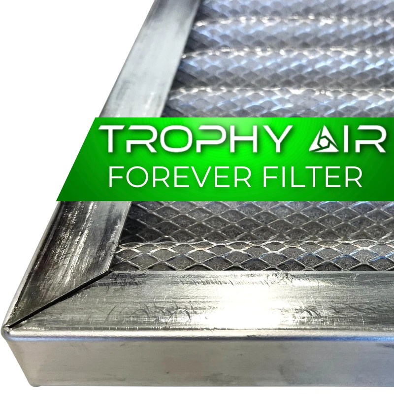 Trophy Air | Merv 8 | Washable & Reusable AC/Furnace Filter | Lifetime HVAC & Furnace Air Filter | Washable | Superior particle-holding Ability | Premium Quality Aluminum | 20x20x1