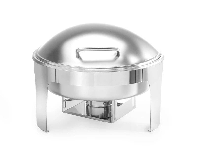 HENDI Chafing dish round satin finish, 465x420x(H)320 mm, 6 L,470282