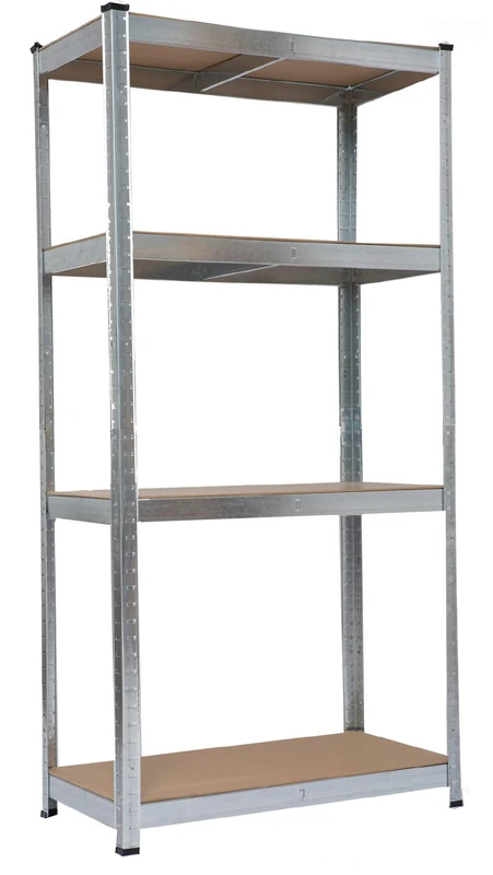GARDEN friend Metal And MDF Shelf, Silver, 15.8 X 31.5 X 63 Cm