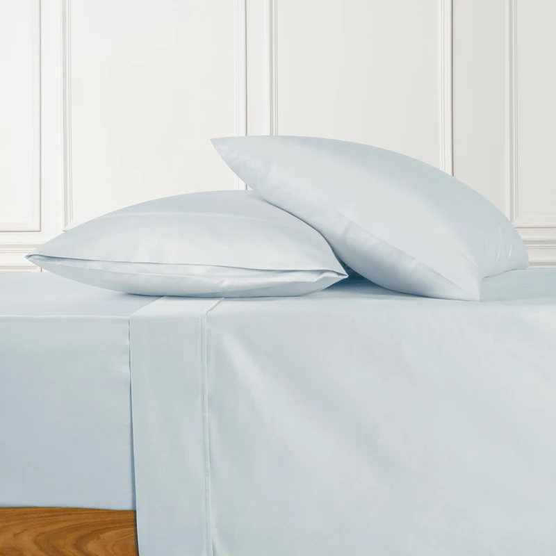 URBANHUT 100% Cotton Sheets King Size, for Everyday Use - Light Blue