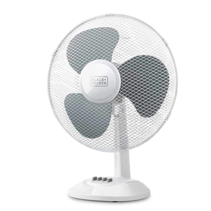 Motorola Nursery BLACK+DECKER BXEFD42E - 40W Table Fan, 3 propellers, 3 adjustable speeds, adjustable automatic oscillation/tilt system, non-slip round base
