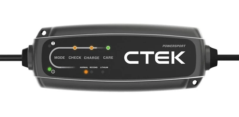 CTEK CT5 Powersport Battery Charger, 12V, AGM, Lithium Ion, Motorcycle, Quad Bike, Snowmobile, Watercraft, Battery Care with Reconditioning Mode