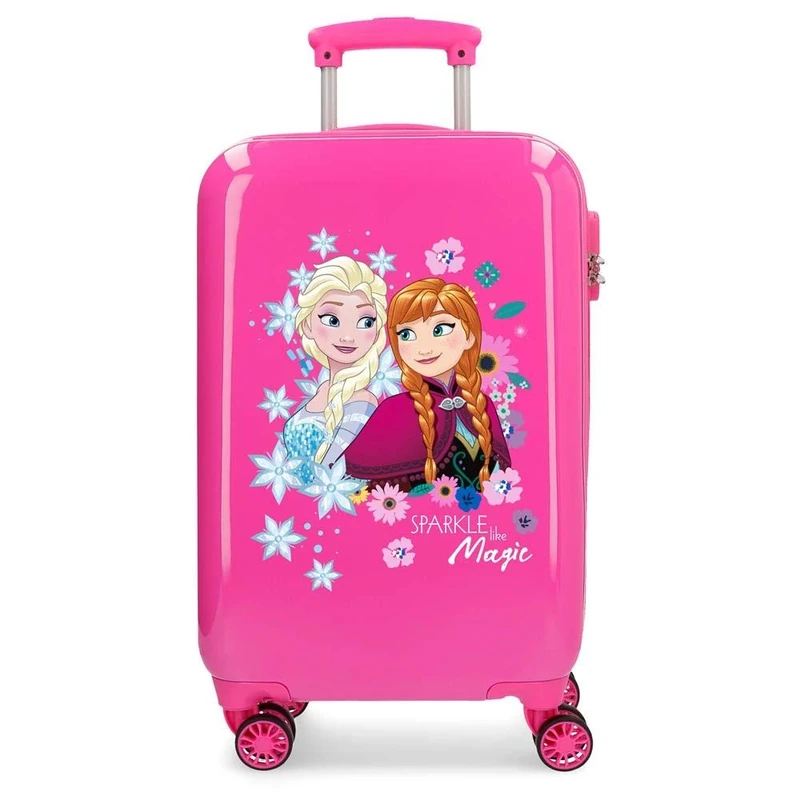 Sparkle Frozen Fuchsia Hardside Carry-on Suitcase