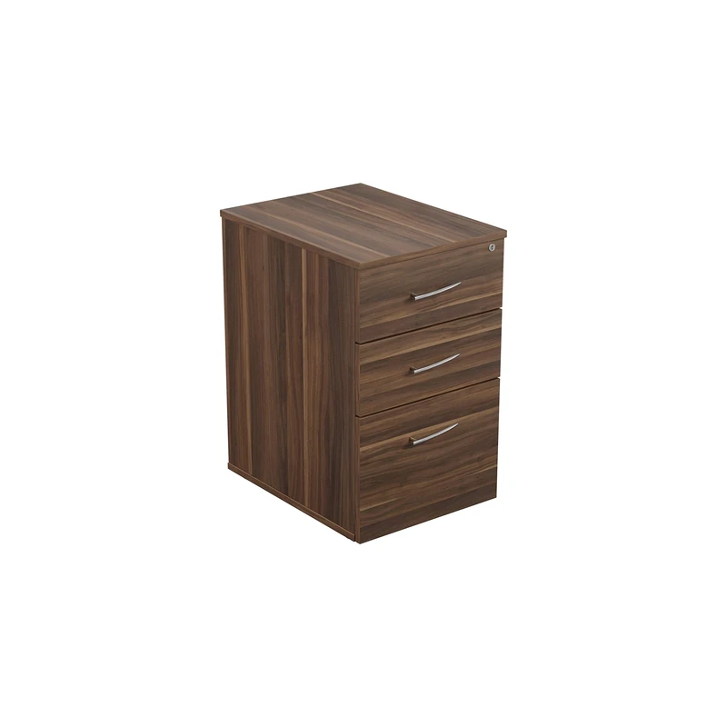 Office Hippo Lancaster Executive Under Desk Pedestal, Dark Walnut, 43.5 x 56.5 x 70 cm