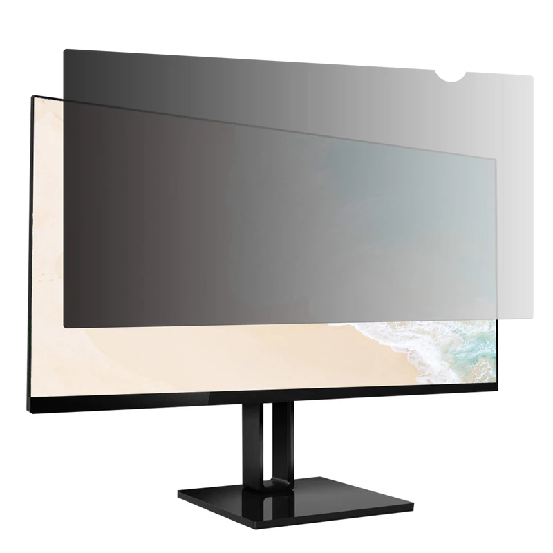 Amazon Basics Privacy Screen Filter for 24 Inch 16:9 Widescreen Monitor, Anti-Glare, Blue Light Filter, Anti-Scratch, Easy Installation, Removable, Eye Protection (20.94"x11.79")