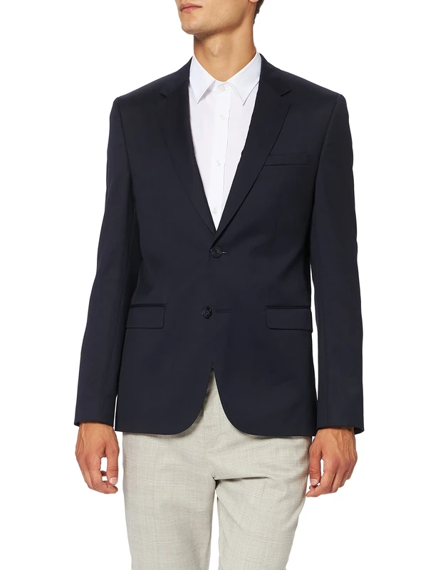 HUGO Men's Aldons Suit Jacket, Blue (Dark Blue 401), 18