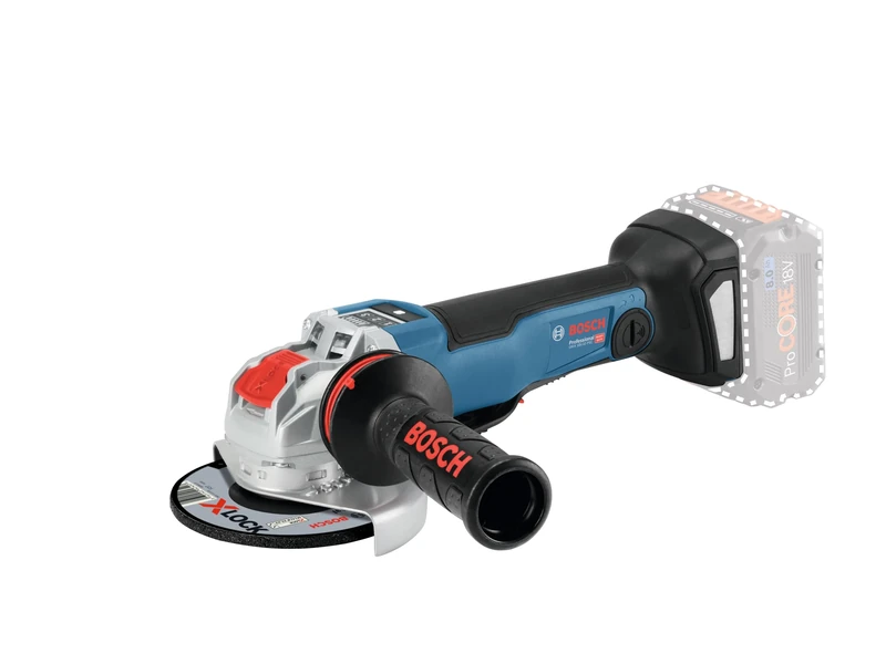 Bosch Professional 18V System Cordless Angle Grinder GWX 18V-10 PSC (with X-LOCK holder, disc diameter: 125mm, incl. Aux. Handle, connectivity module, without battery/charger, L-BOXX)