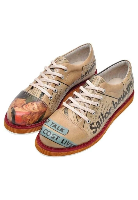 DOGO Women's Broke's Oxford Flat, Multicolore, 4 UK - Image 1