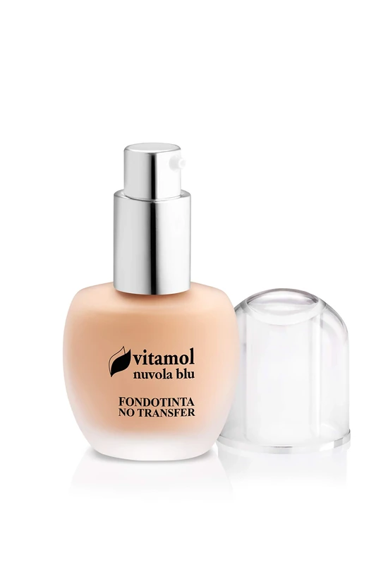 Vitamol No-Transfer Liquid Foundation – Long-Lasting Full Day Wear, Medium Coverage Face Makeup with Vitamin E – Hydrating & Velvety Finish (30 ml) (Ambre)