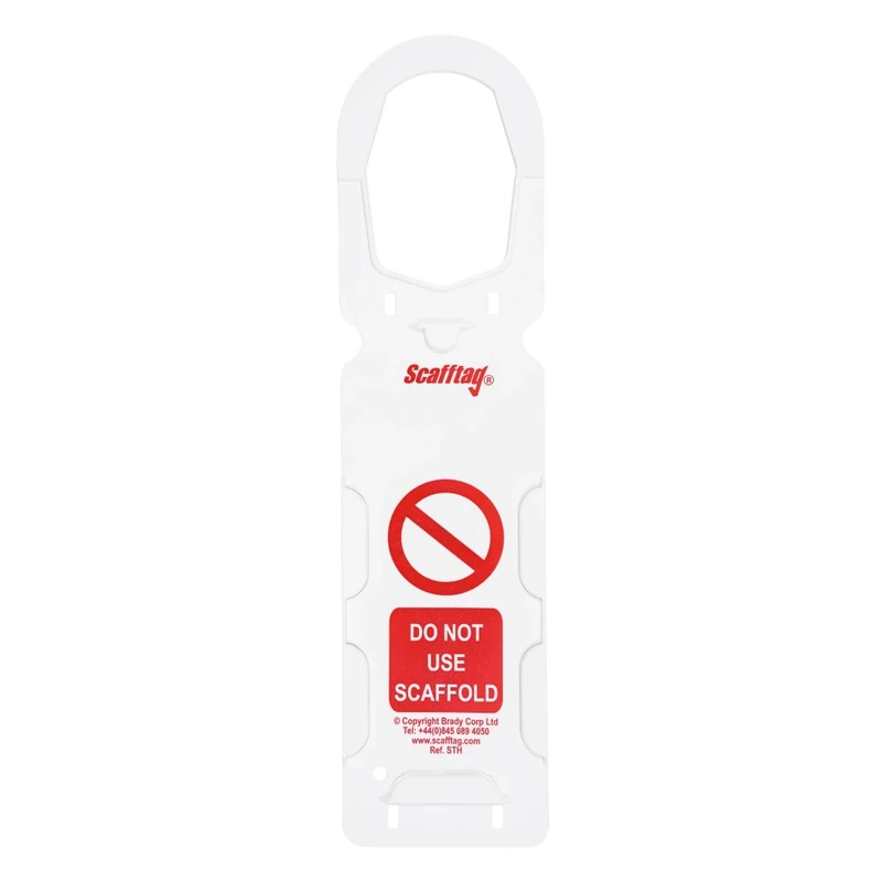 Scafftag SCAF-STH-A MK1 Tag Holder, Nylon 6, 356.00mm Height x 91.00mm Width, 10 Holders, 1 Permanent Marker Pen
