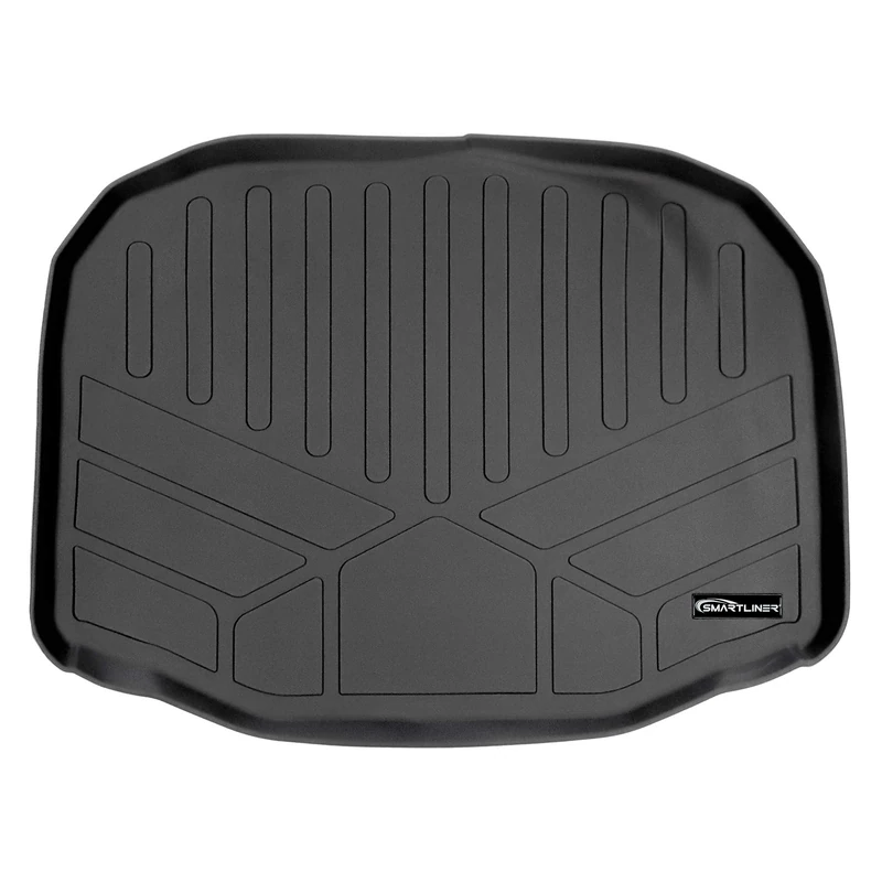 SMARTLINER All Weather Custom Fit Cargo Trunk Liner Floor Mat Behind 3rd Row Black for 2011-2019 Ford Explorer