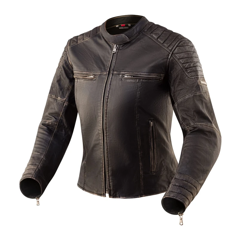 REBELHORN Leather Jacket Hunter Pro Lady Vintage Black Ds