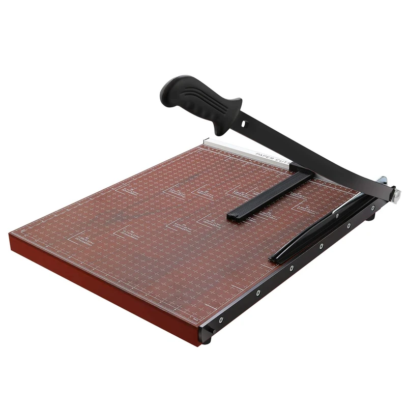 Nictemaw Paper Cutter, A3 Guillotine Heavy Duty Paper Trimmer for Card& Photos, Wide Use for Office, School, Home (A2-A7), 12-Sheet Capacity