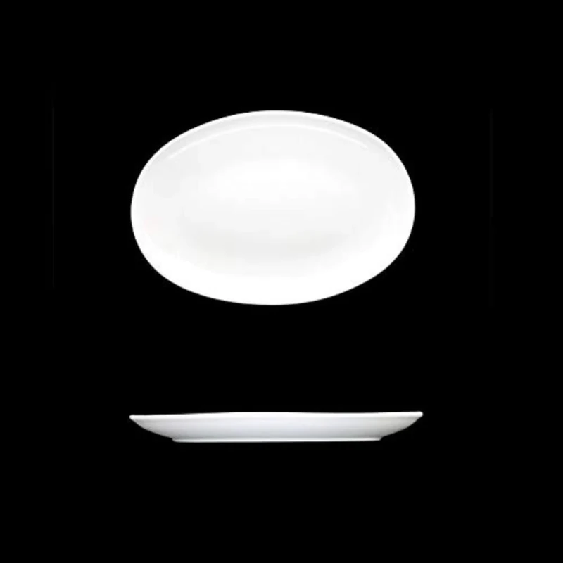 Creme Renoir Oval Coupe Plate 8 inch 20cm