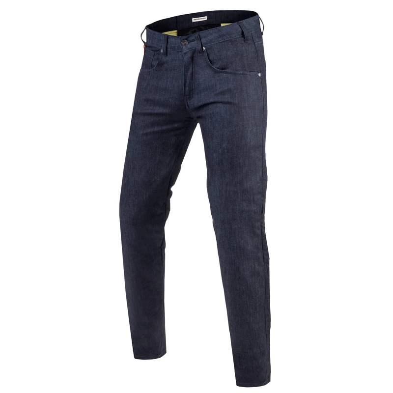 REBELHORN Motorcycle Classic II Slim Fit Jeans For Casual Use CE-Level 2 Knee and Hip Protectors Dupont Kevlar Panels Reflective Elements 4 Pockets CE Certified