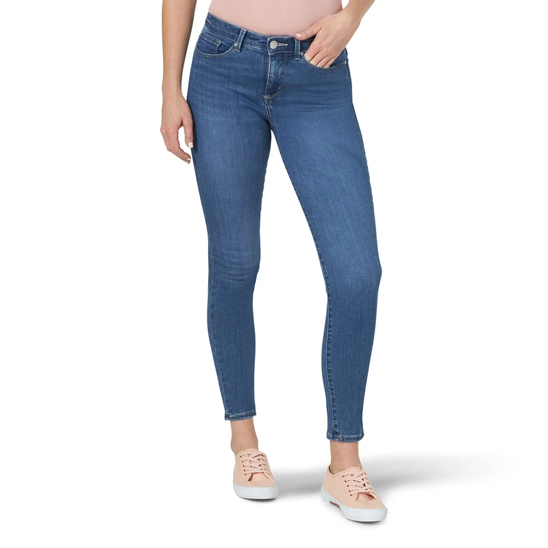 Lee Women's Sculpting Slim Fit Skinny Leg Jean, Luna, 20 Long