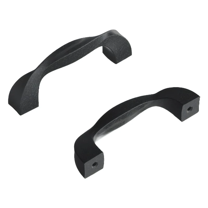 Hickory Hardware H076015-BI-10B Twist Collection Pull 3 Inch Center to Center Black Iron (10 Pack)