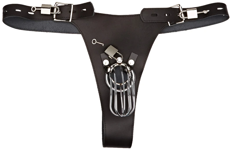 Rimba Chastity Belt with Padlocks and Birdcage