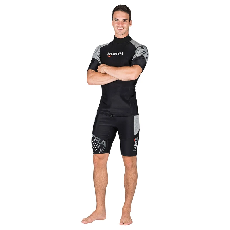 Mares Men's Ultra Skin Short Sleeve T-Shirt - Black - S