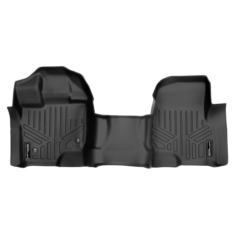 SMARTLINER Car Floor Mats 1st Row 1 Piece Liner Black for 2015-2019 Ford F-150 SuperCab or SuperCrew Cab with 1st Row Bench Seat