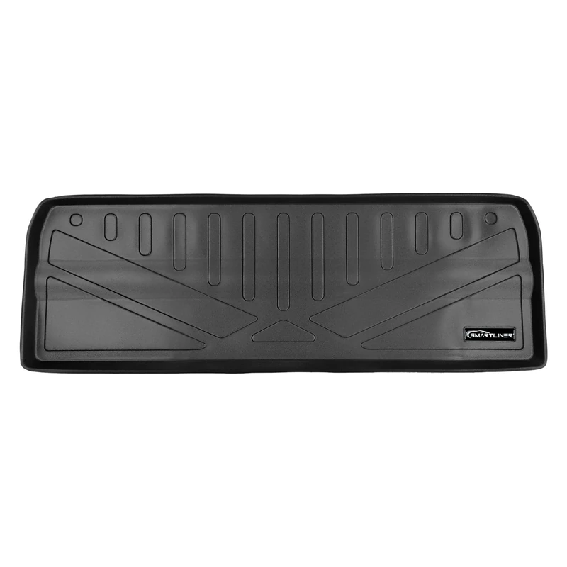 SMARTLINER All Weather Custom Fit Cargo Trunk Liner Floor Mat Behind 3rd Row Black for 2015-2019 Kia Sedona