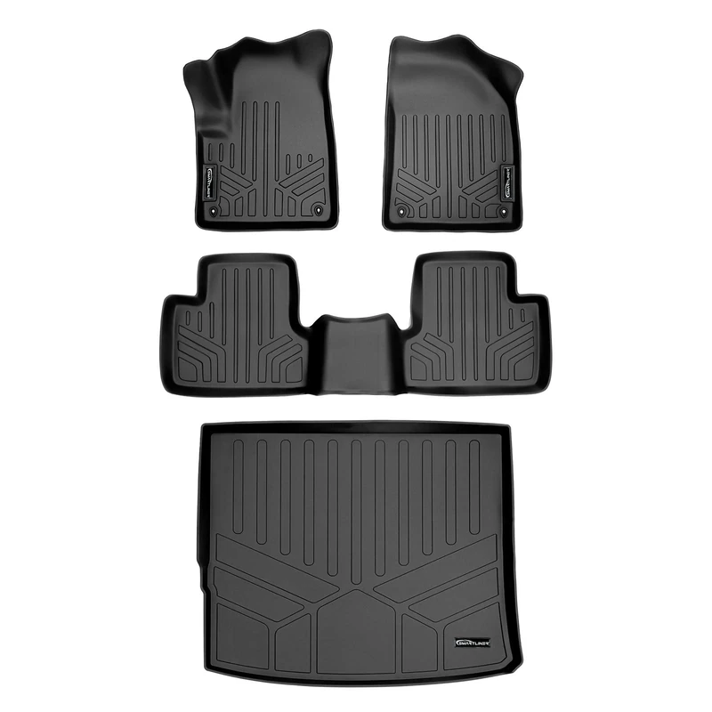 SMARTLINER Custom Fit Floor Mats and Cargo Liner Set Black for 2014-2019 Jeep Cherokee - All Models