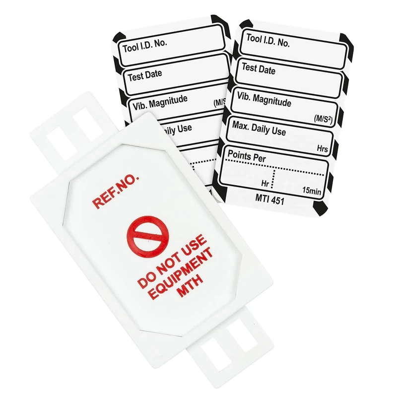 Scafftag by Brady Microtag Kit – Compact Equipment Inspection Tags "Points Per Hour", Includes 20 Holders, 20 Double-Sided Inserts, and Pen for Workplace Safety Compliance – Black on White