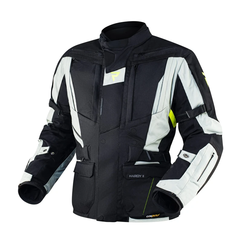 REBELHORN Textile Jacket Hardy Ii Grey/Black/Flo Yellow M